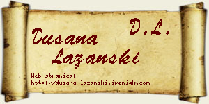 Dušana Lazanski vizit kartica